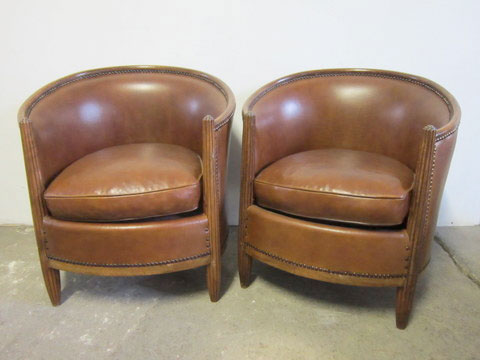 Fauteuil en cuir